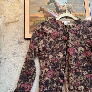 Sarah Spencer Multicolor Floral Cardigan